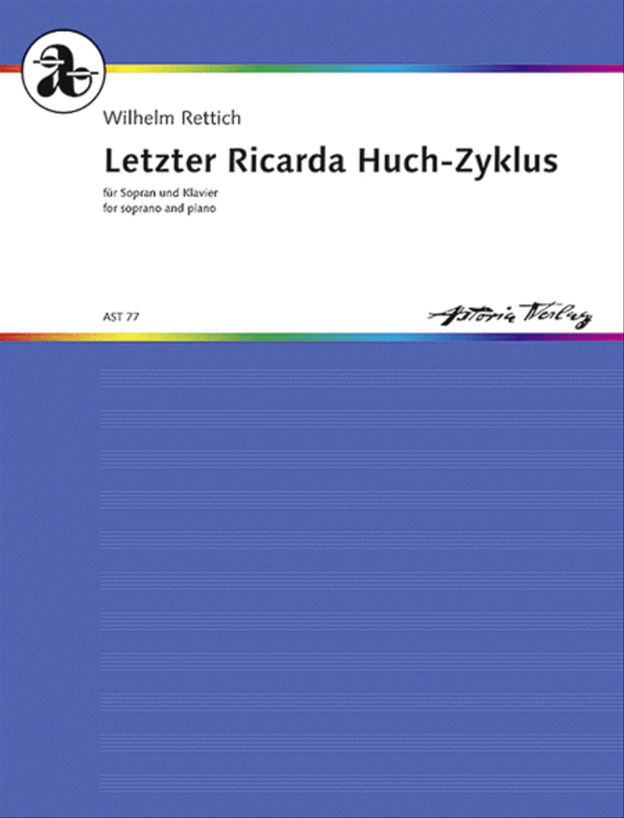 Letzter Ricarda Huch-Zyklus op. 127 Soprano Voice scores gallery preview page 1