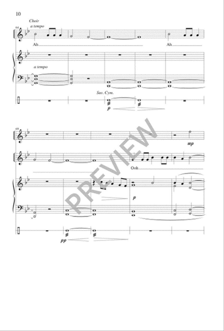 Palm Sunday Meditation Unison Choir scores gallery preview page 11