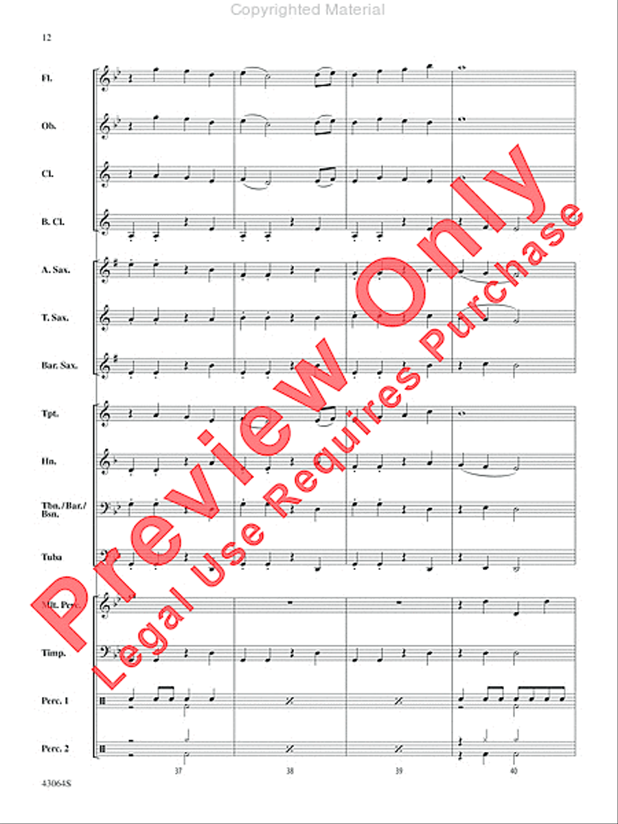 Thor's Hammer Concert Band scores gallery preview page 12