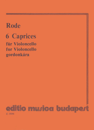 Book cover for 6 Caprices