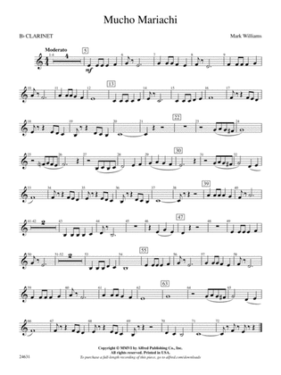Mucho Mariachi: 1st B-flat Clarinet