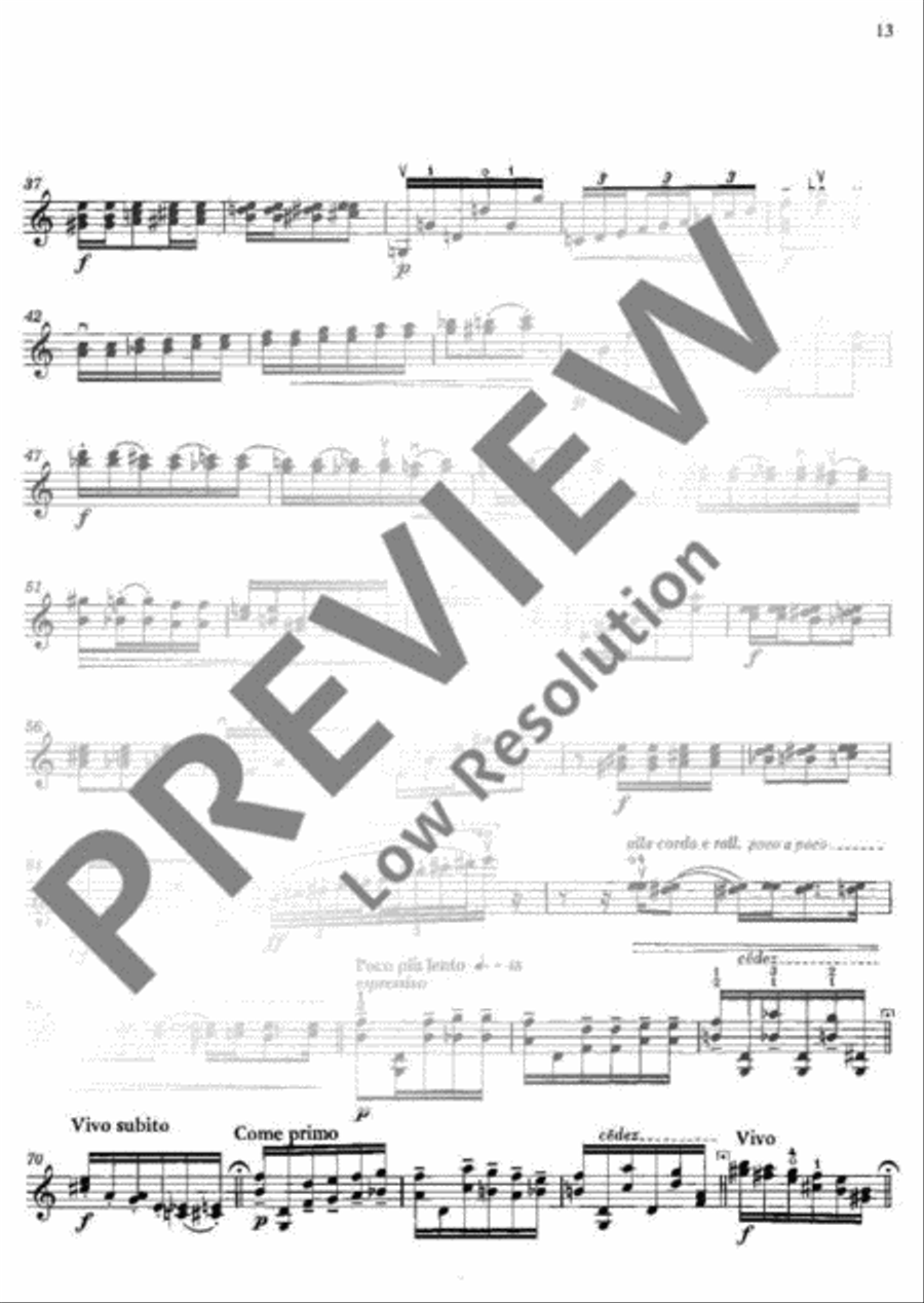 Tema con 8 variazioni Violin Solo scores gallery preview page 14