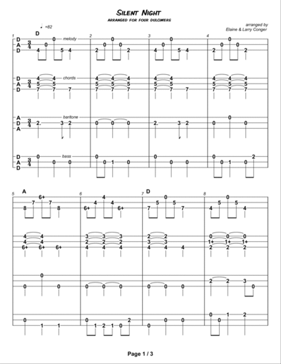 Silent Night (ensemble) Small Ensemble scores gallery preview page 3