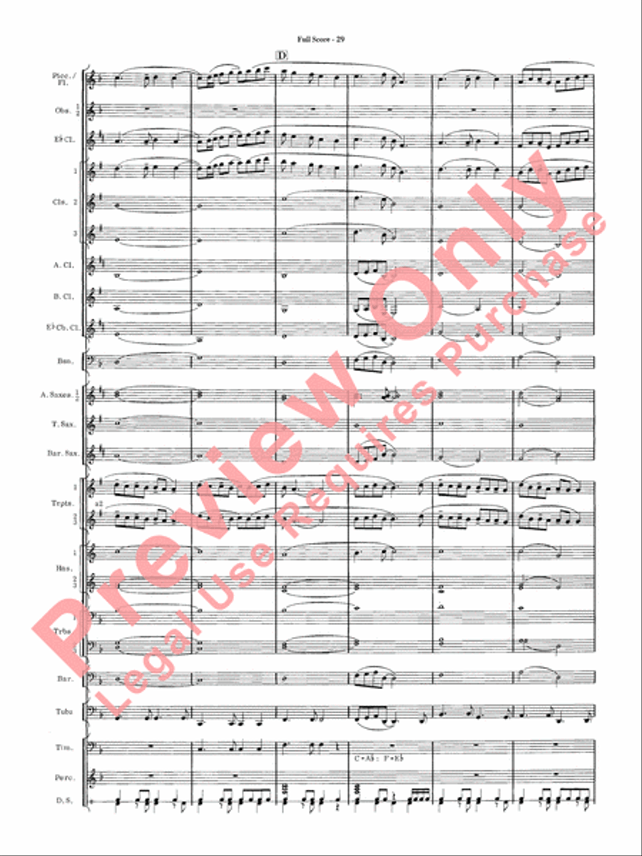 James Bond Suite Concert Band scores gallery preview page 31