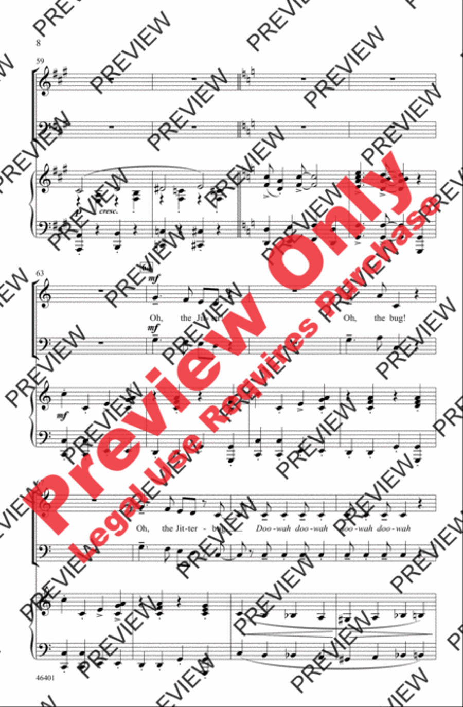 Jitterbug 4-Part scores gallery preview page 8