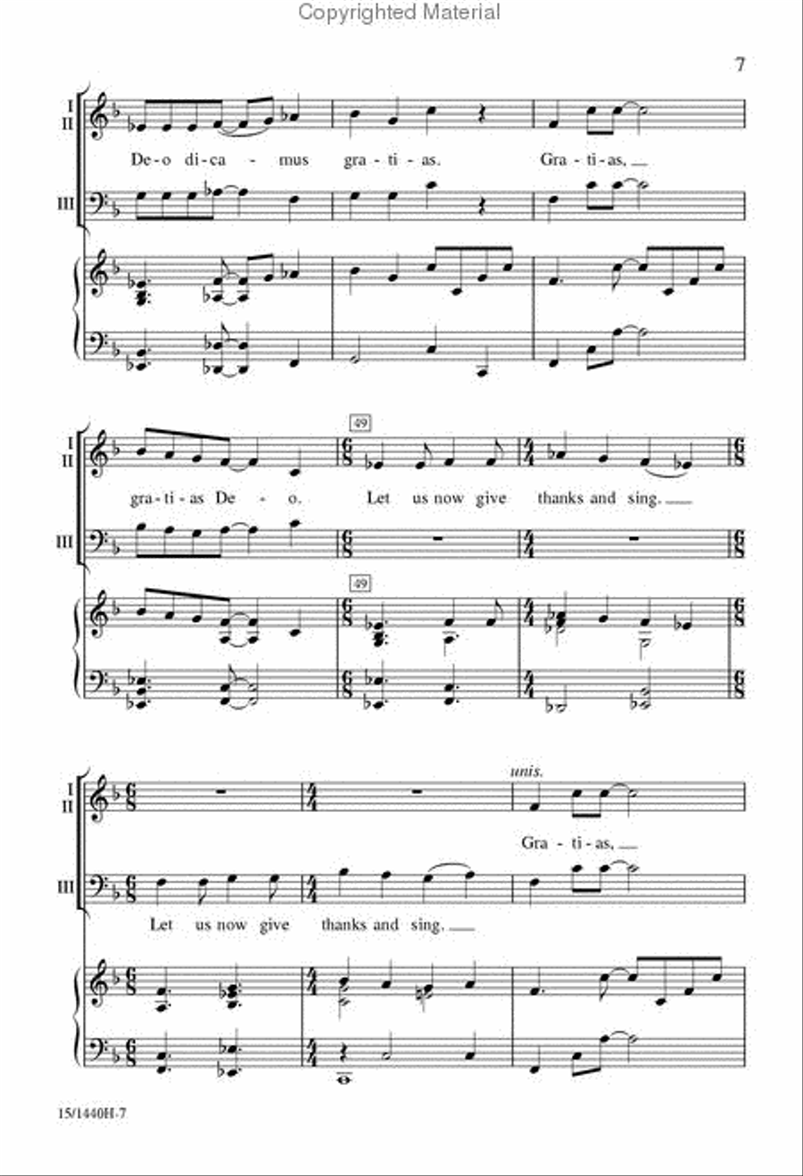 Gratias Deo Gratias Deo 3-Part scores gallery preview page 7