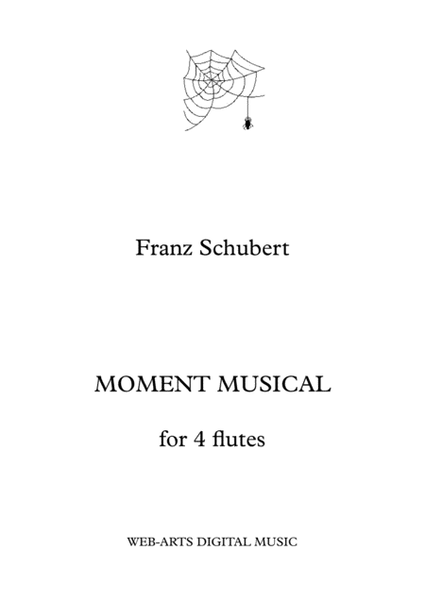 MOMENT MUSICALE for 4 flutes - SCHUBERT image number null