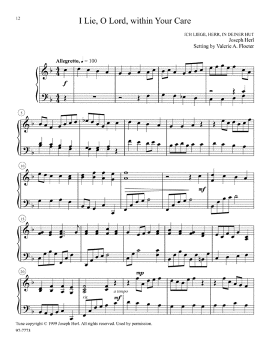 Piano Stylings, Set 3: Hymns for the Church Year Piano Solo scores gallery preview page 4