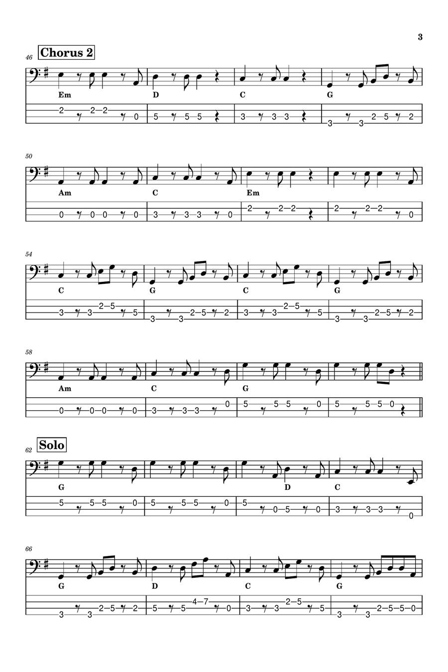 Take It Easy Guitar Tablature scores gallery preview page 3