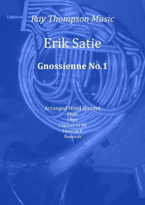 Book cover for Satie: Gnossienne No.1 - wind quintet