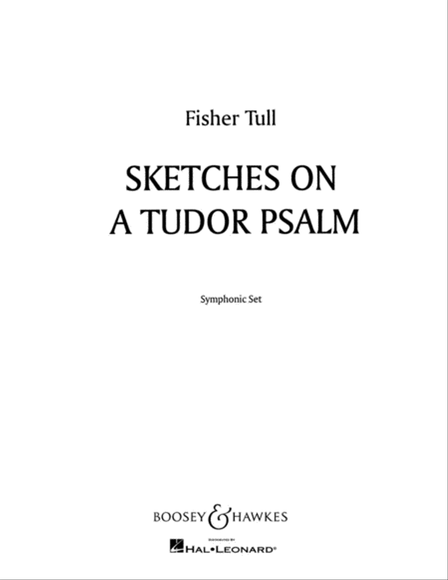 Sketches on a Tudor Psalm Concert Band scores gallery preview page 1