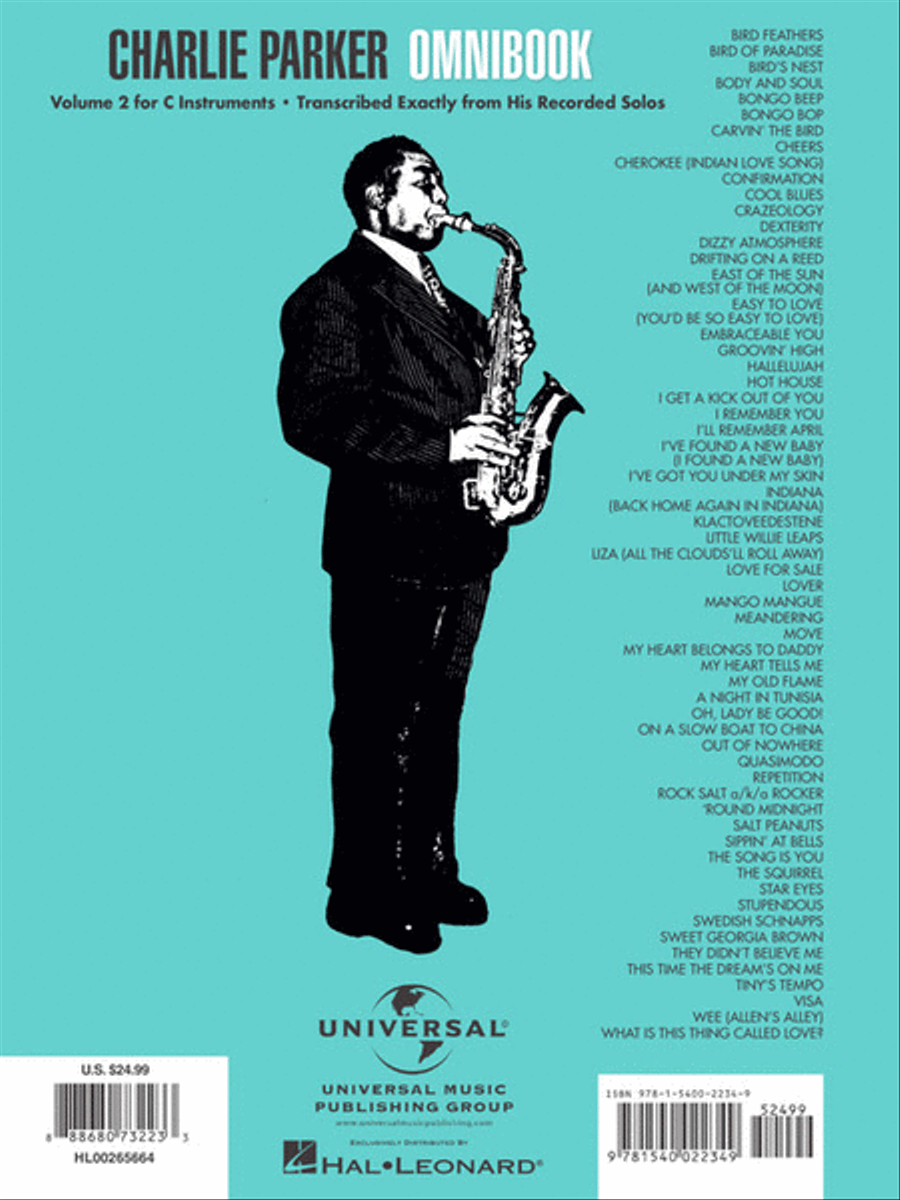 Charlie Parker Omnibook – Volume 2 C Instrument scores gallery preview page 7