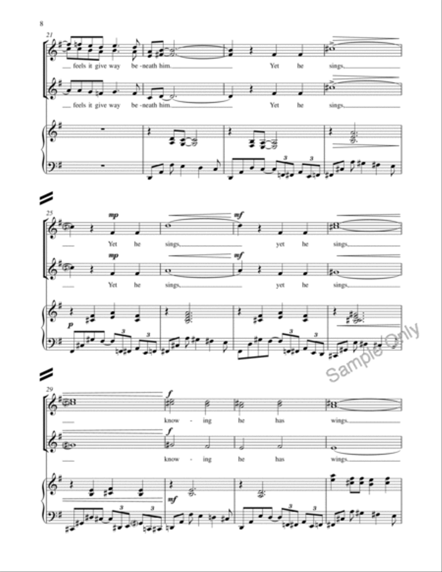 Be Like A Bird SSA scores gallery preview page 10