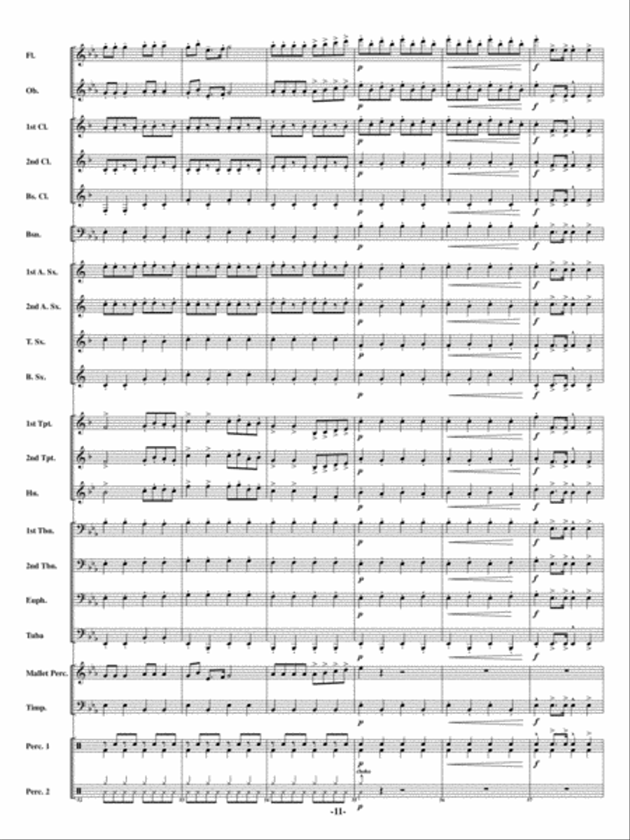 Christmas Can-Can Christmas Can-Can Concert Band scores gallery preview page 10