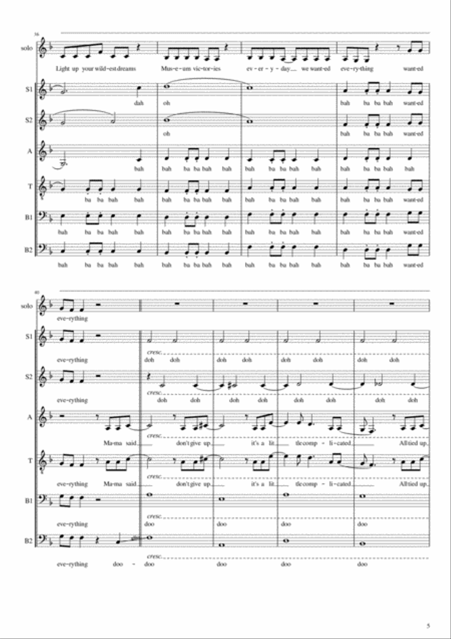 High Hopes Divisi scores gallery preview page 5