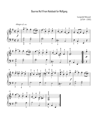 Mozart - Bourree No.11