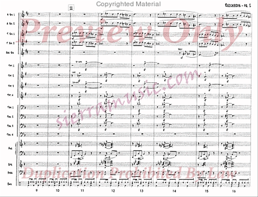 Recuerdos (Edited) Jazz Ensemble scores gallery preview page 3