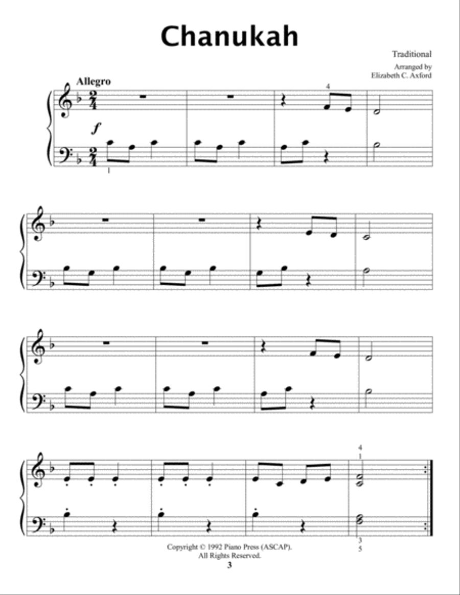 My Hanukkah Fun Book Piano Method scores gallery preview page 4