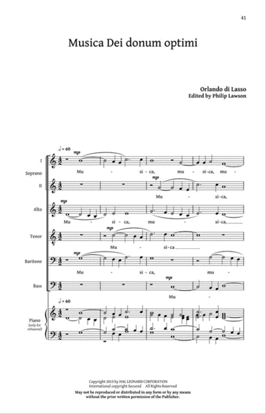 Five Italian Madrigals Five Italian Madrigals 4-Part scores gallery preview page 6