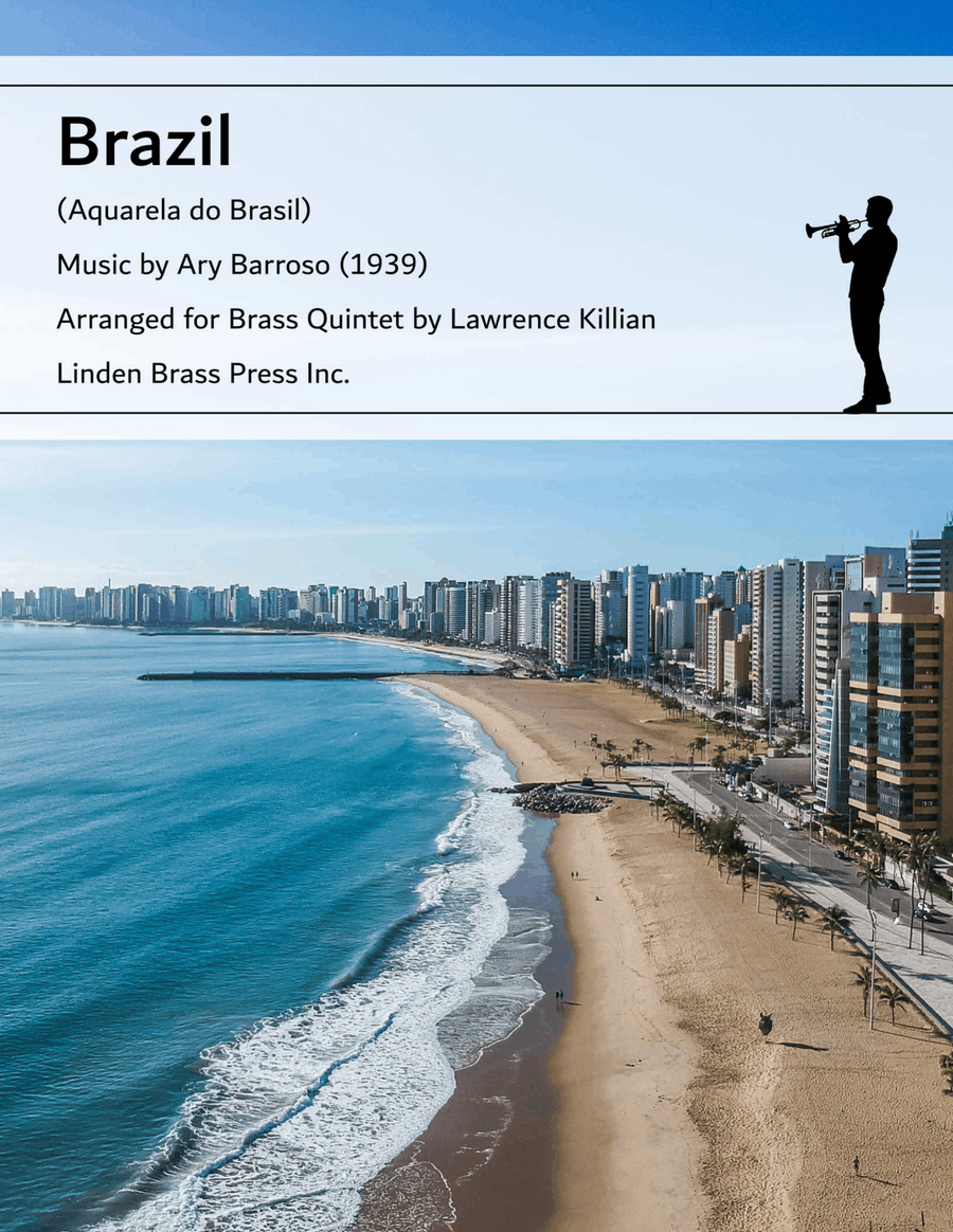 Aquarela Brasileira (aquarela Do Brasil) (brasil) Brass Quintet scores gallery preview page 1