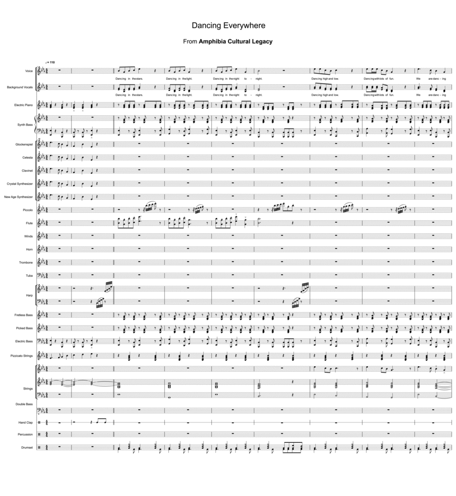 Dancing Everywhere Piccolo scores gallery preview page 1