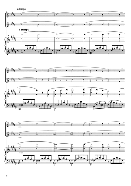 "Liebesträume No. 3" (Asdur) Piano trio / Oboe duet image number null