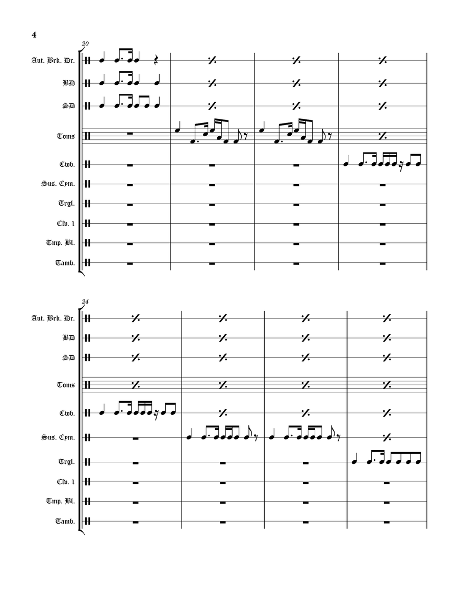 Syncopation Nation! Syncopation Nation! Percussion Ensemble scores gallery preview page 4