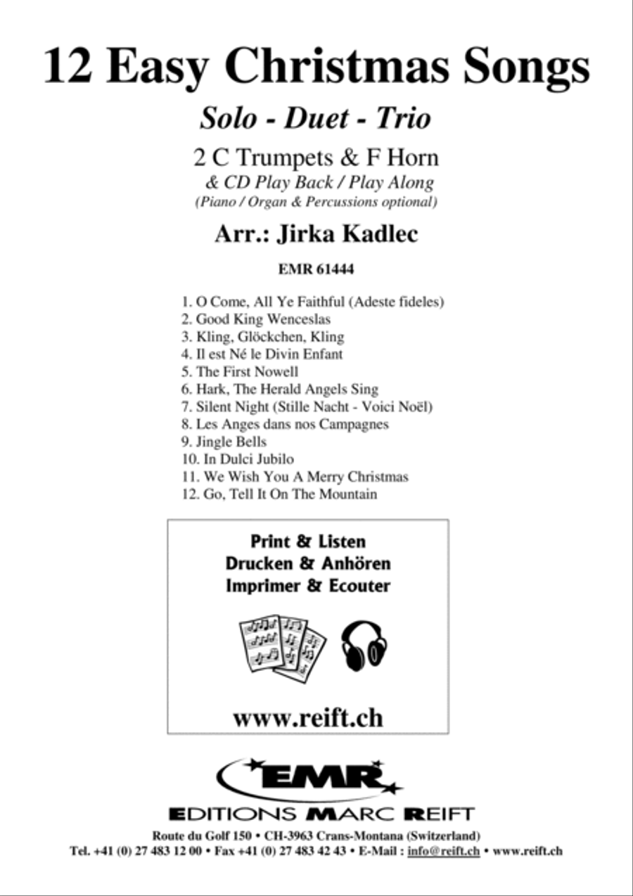 12 Easy Christmas Songs 12 Easy Christmas Songs Brass Duet scores gallery preview page 2