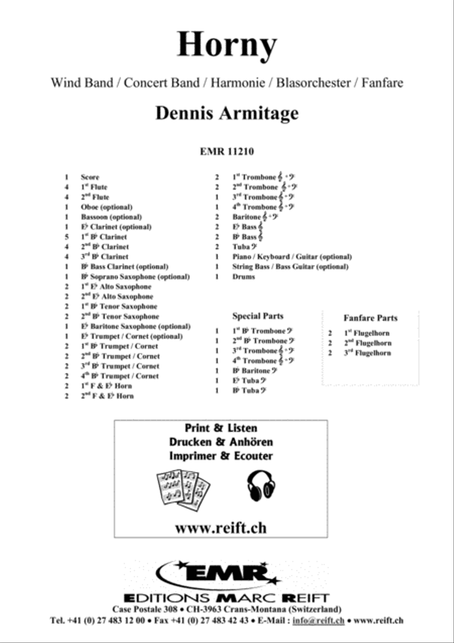 Horny Concert Band scores gallery preview page 2