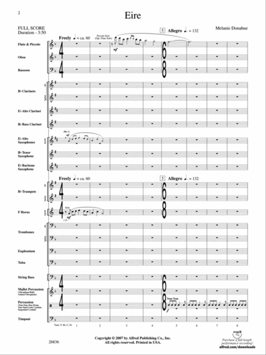 Eire Concert Band scores gallery preview page 2