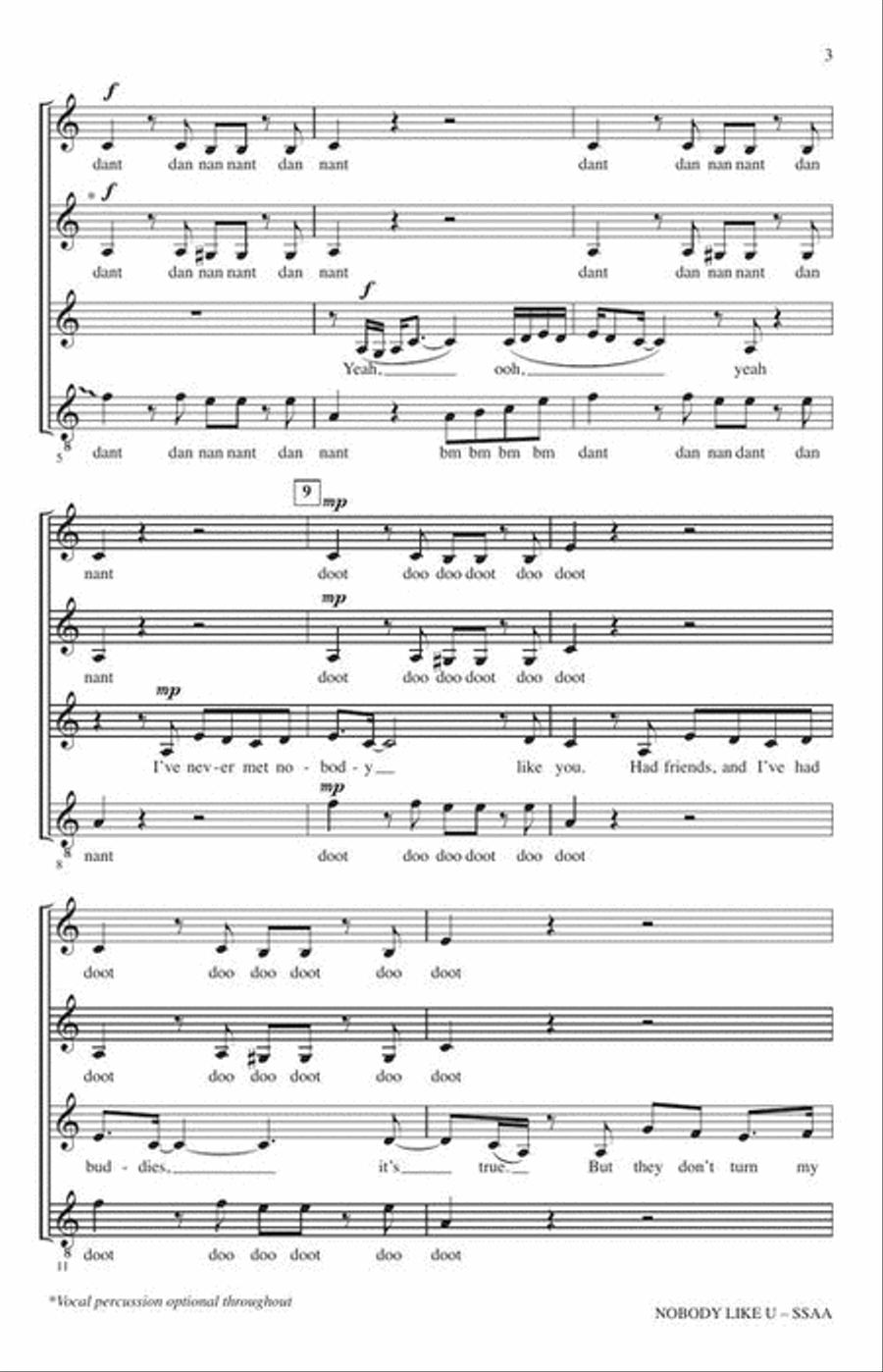 Nobody Like U SSAA scores gallery preview page 4