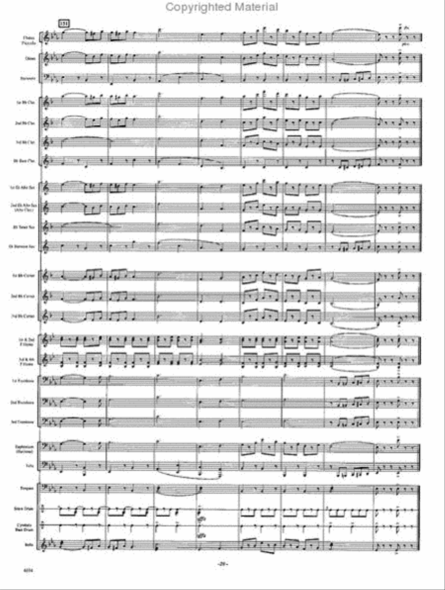 March: Grandioso March: Grandioso Concert Band scores gallery preview page 19