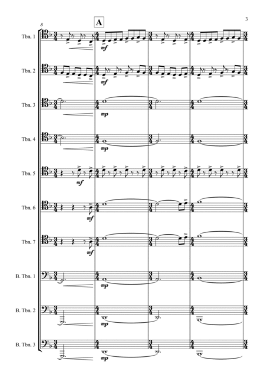 I Am The Doctor Brass Ensemble scores gallery preview page 3