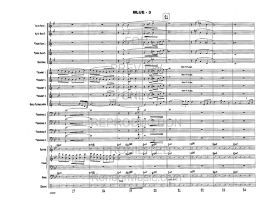 Blue Blue Jazz Ensemble scores gallery preview page 4