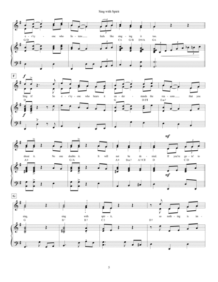 Sing with Spirit - 2-part choir and/or piano image number null