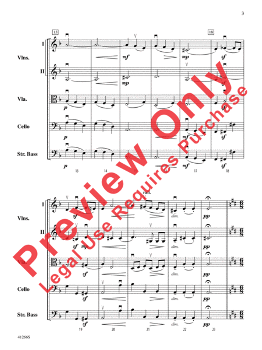 Adagio and Presto String Orchestra scores gallery preview page 4