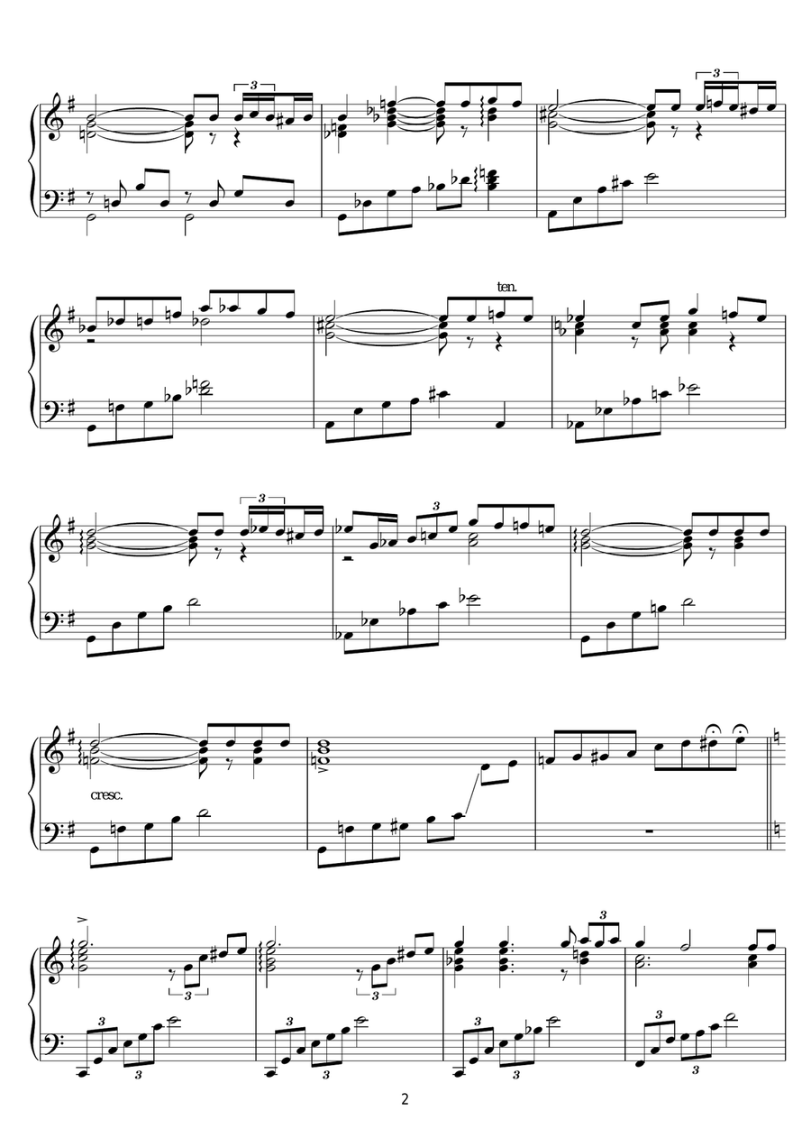 The Onedin Line (Theme) Piano Solo scores gallery preview page 2