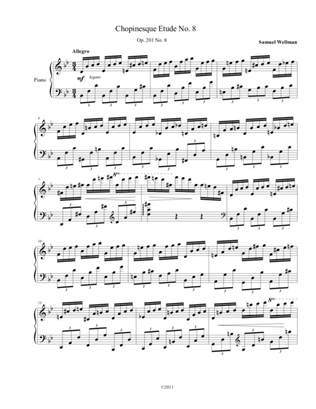 Chopinesque Etude No. 8 in B-flat