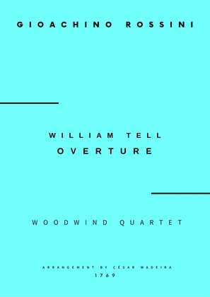 Book cover for William Tell Overture - Woodwind Quartet (Full Score and Parts)
