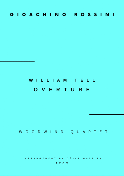 William Tell Overture - Woodwind Quartet (Full Score and Parts) image number null