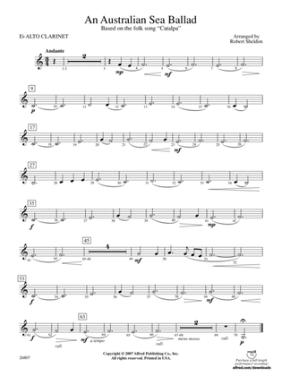 An Australian Sea Ballad: E-flat Alto Clarinet