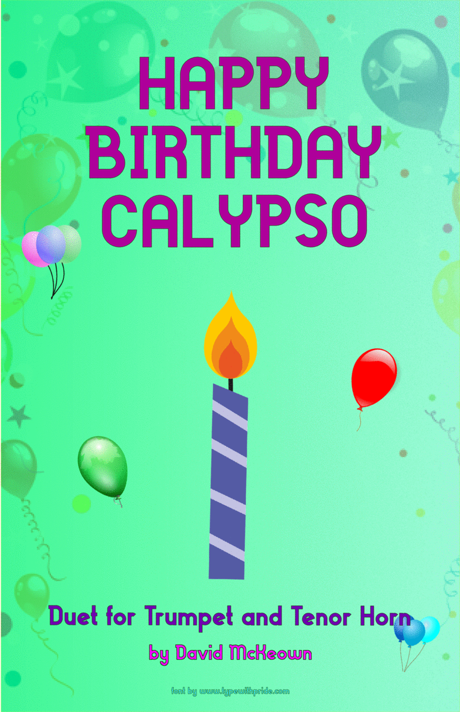 Happy Birthday Calypso, for Trumpet and Tenor Horn Duet Brass Duet scores gallery preview page 1