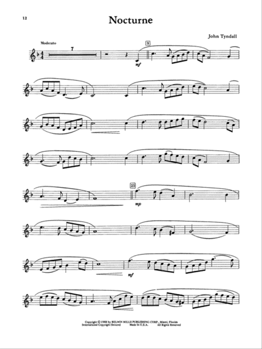 Belwin Master Solos (Clarinet), Volume 1 Clarinet Solo scores gallery preview page 5