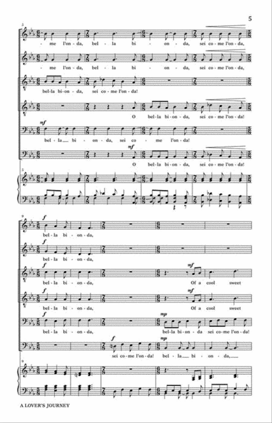 A Lover's Journey A Lover's Journey Divisi scores gallery preview page 3