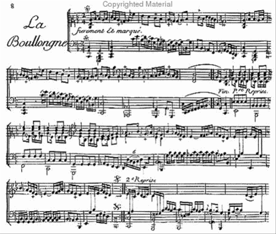 First book of harpsichord pieces - 1759 Harpsichord scores gallery preview page 2