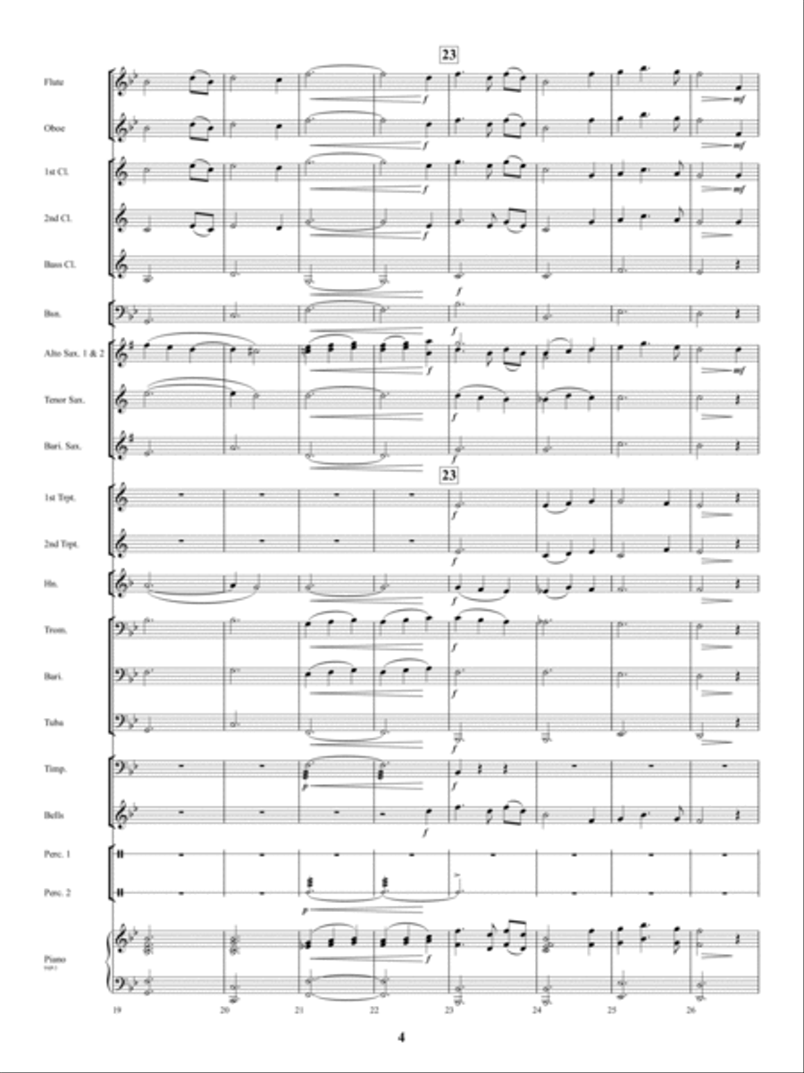 Amazing Grace Concert Band scores gallery preview page 4