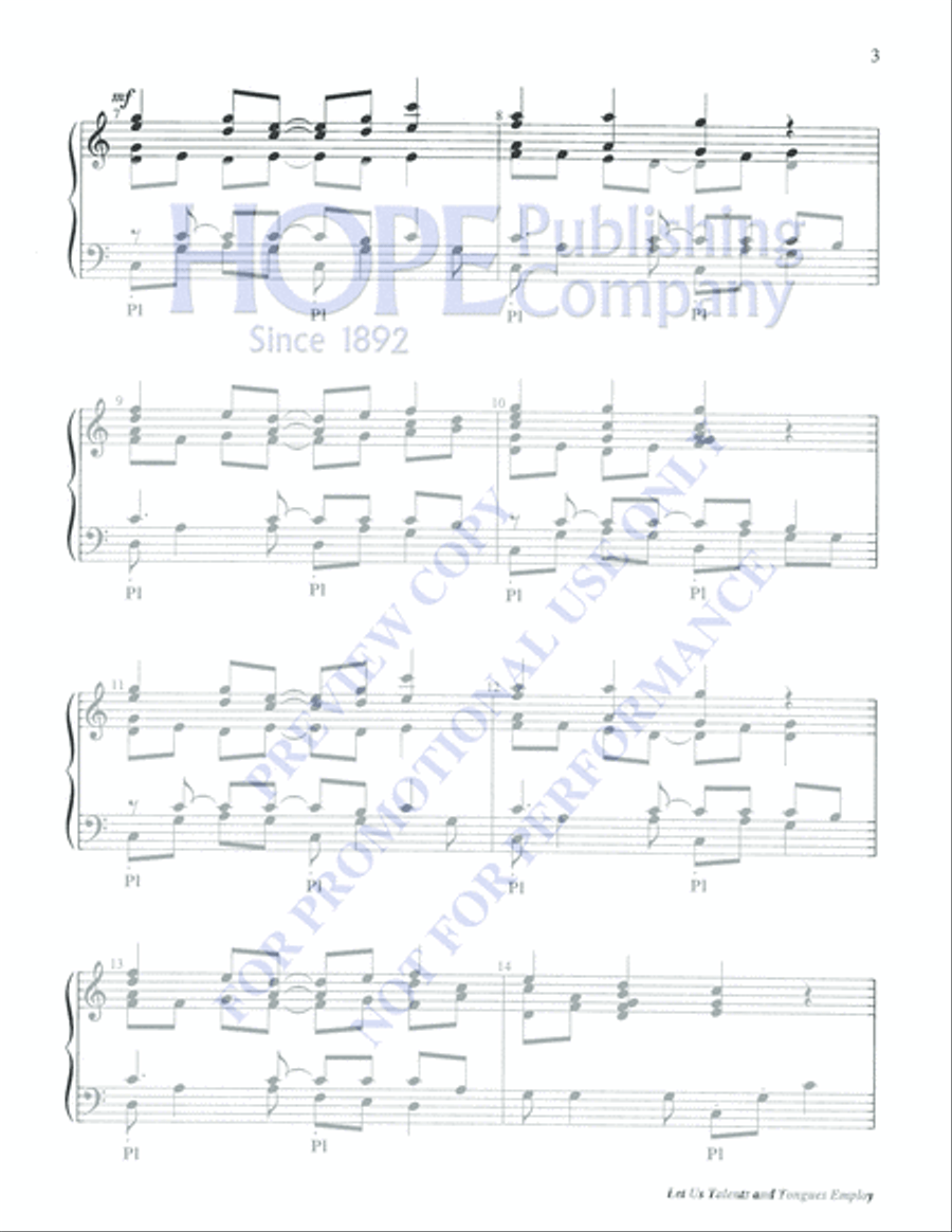 Let Us Talents and Tongues Employ 5-Octaves scores gallery preview page 3