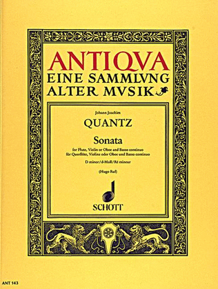 Book cover for Sonata d minor