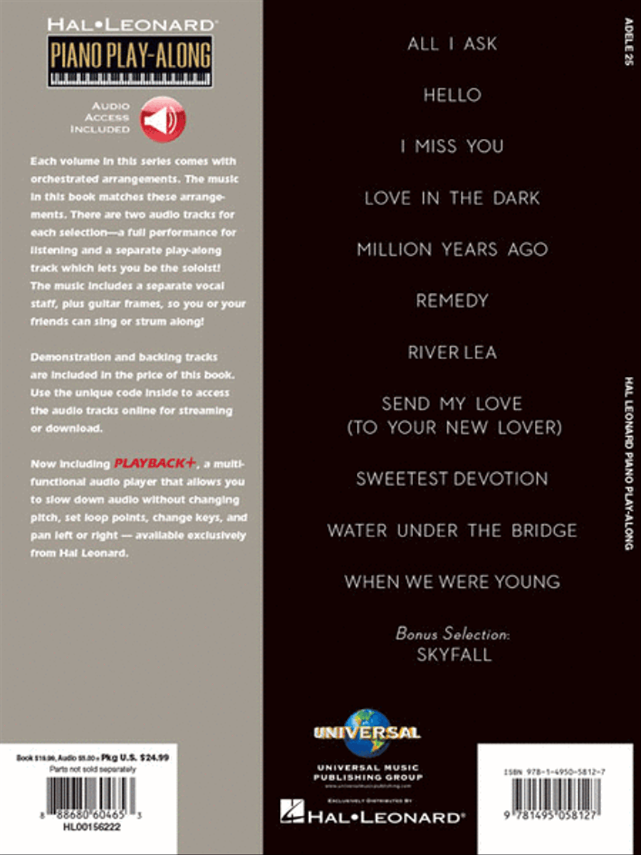 Adele - 25 Piano, Vocal, Guitar scores gallery preview page 6