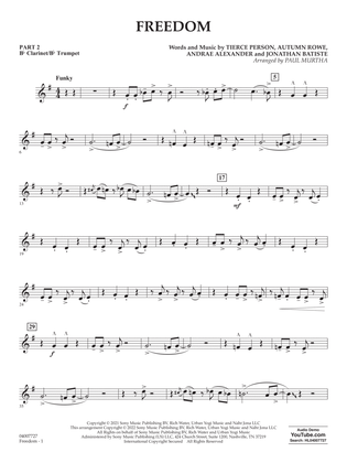 Freedom (arr. Paul Murtha) - Pt.2 - Bb Clarinet/Bb Trumpet